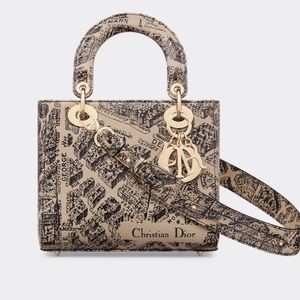 New Authentic 
Lady DIOR MY ABCDIOR BAG
Beige and Black Plan de Pa…